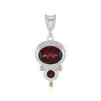 Mozambique Garnet Silver Pendant (Granulieren)