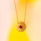 9K Madagascar Ruby Gold Necklace (Ornaments by de Melo)