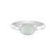 Aqua Chalcedony Silver Ring