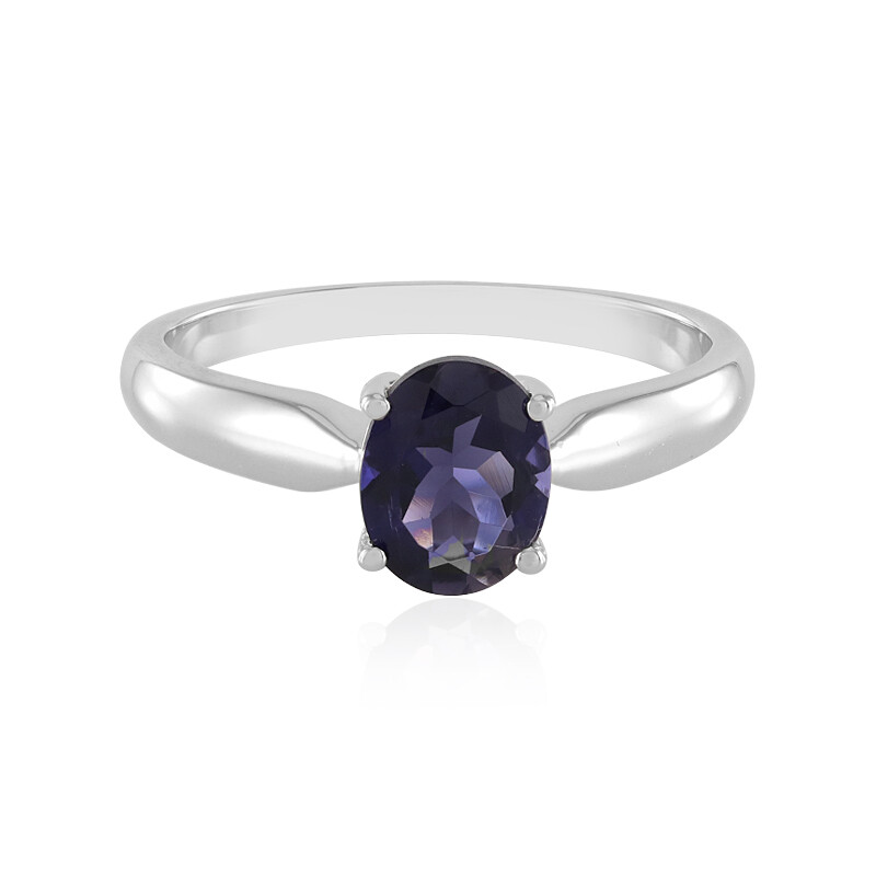 Sterling Chalcedony, sold Iolite and Zircon Ring