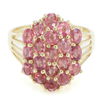 18K Unheated Padparadscha Sapphire Gold Ring (AMAYANI)