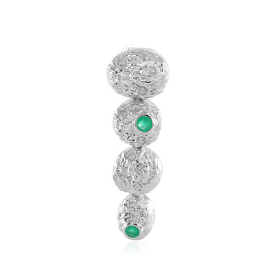 Colombian Emerald Silver Pendant (MONOSONO COLLECTION)