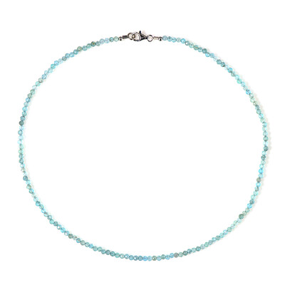 Blue Apatite Silver Necklace