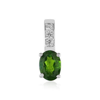 Russian Diopside Silver Pendant