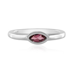 Rubellite Silver Ring