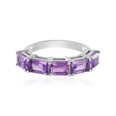 Moroccan Amethyst Silver Ring