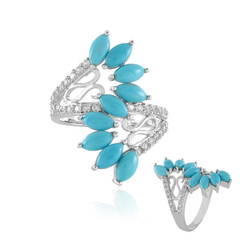 Sleeping Beauty Turquoise Silver Ring