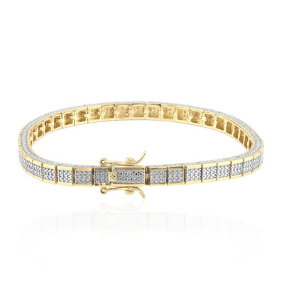 I3 (I) Diamond Silver Bracelet