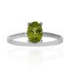 Burmese Peridot Silver Ring