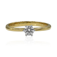 18K IF (D) Diamond Gold Ring