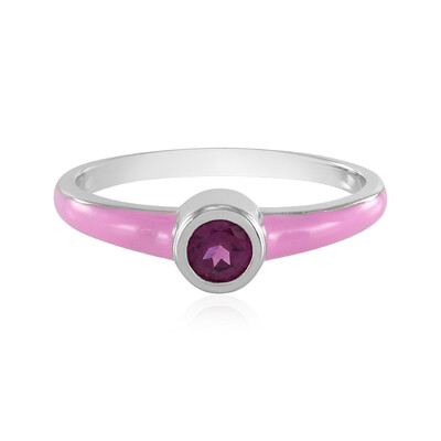 Rhodolite Silver Ring