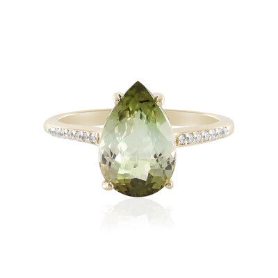 14K Bi Colour Tourmaline Gold Ring (AMAYANI)