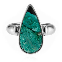 Opalized Wood Silver Ring