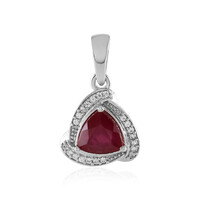 Madagascar Ruby Silver Pendant