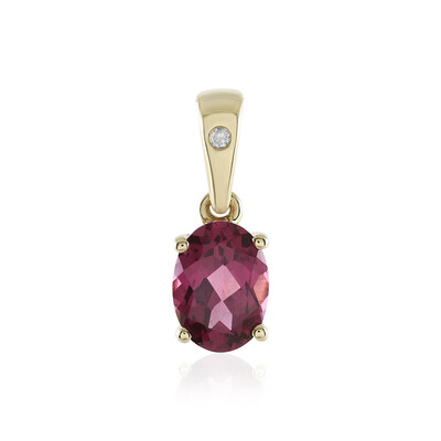 9K Rhodolite Gold Pendant