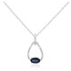 10K Ceylon Blue Sapphire Gold Necklace