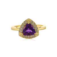 Zambian Amethyst Silver Ring