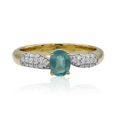 18K Grandidierite Gold Ring (AMAYANI)