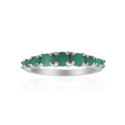 Brazilian Emerald Silver Ring