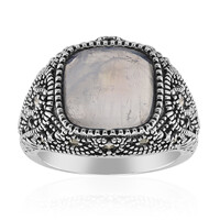 Rainbow Moonstone Silver Ring (Annette classic)