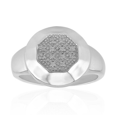 SI1 (G) Diamond Silver Ring (Annette)