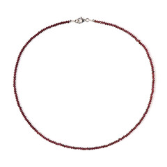 Mozambique Garnet Silver Necklace