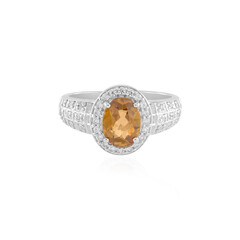 Mandarin Zircon Silver Ring