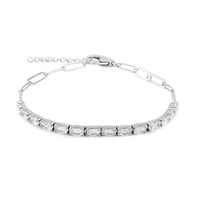 White Topaz Silver Bracelet