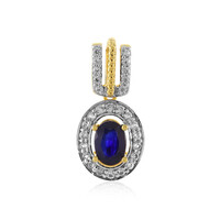 Madagascar Blue Sapphire Silver Pendant