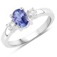 Tanzanite Silver Ring