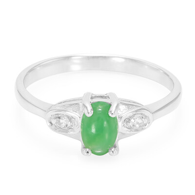 Imperial Chrysoprase Silver Ring