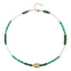 Green Aventurine Silver Necklace (Riya)