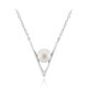 White Freshwater Pearl Silver Necklace