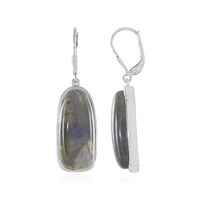 Blue Maniry Labradorite Silver Earrings (KM by Juwelo)