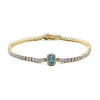 14K Grandidierite Gold Bracelet (AMAYANI)