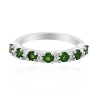 Russian Diopside Silver Ring