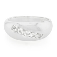 White Topaz Silver Ring