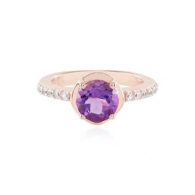 Siberian Amethyst Silver Ring