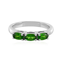 Russian Diopside Silver Ring