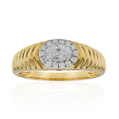 14K SI1 (H) Diamond Gold Ring (CIRARI)