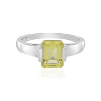 Lemon Quartz Silver Ring