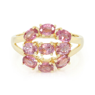 18K Unheated Padparadscha Sapphire Gold Ring (AMAYANI)