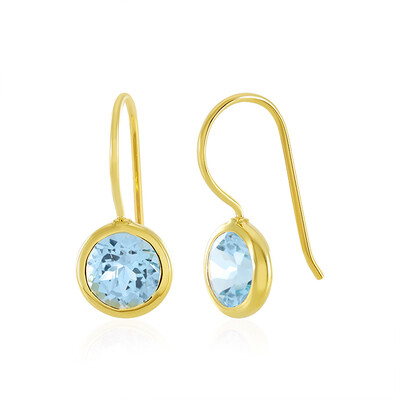 Sky Blue Topaz Silver Earrings