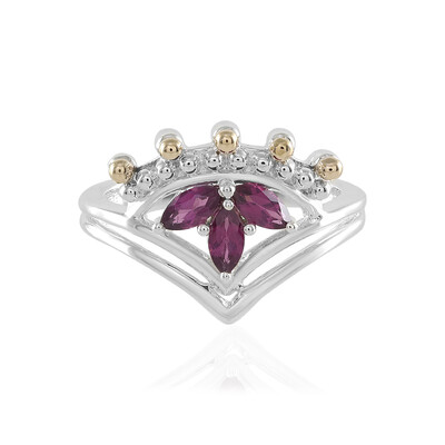 Rhodolite Silver Ring (Granulieren)