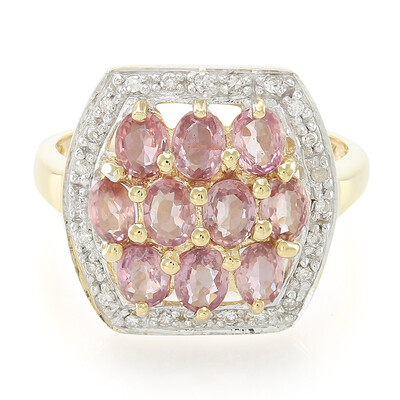 18K Unheated Padparadscha Sapphire Gold Ring (AMAYANI)