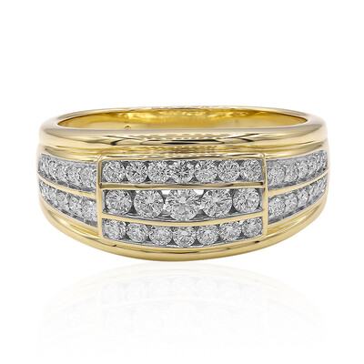 14K IF (D) Diamond Gold Ring (Annette)