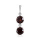 Mozambique Garnet Silver Pendant