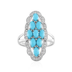 Sleeping Beauty Turquoise Silver Ring (Faszination Türkis)