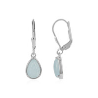 Aquamarine Silver Earrings