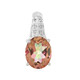 Peach Mystic Topaz Silver Pendant